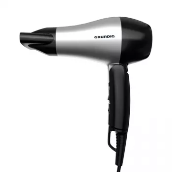 Secador de cabelo Grundig HD 2200 1200 W preto, prateado