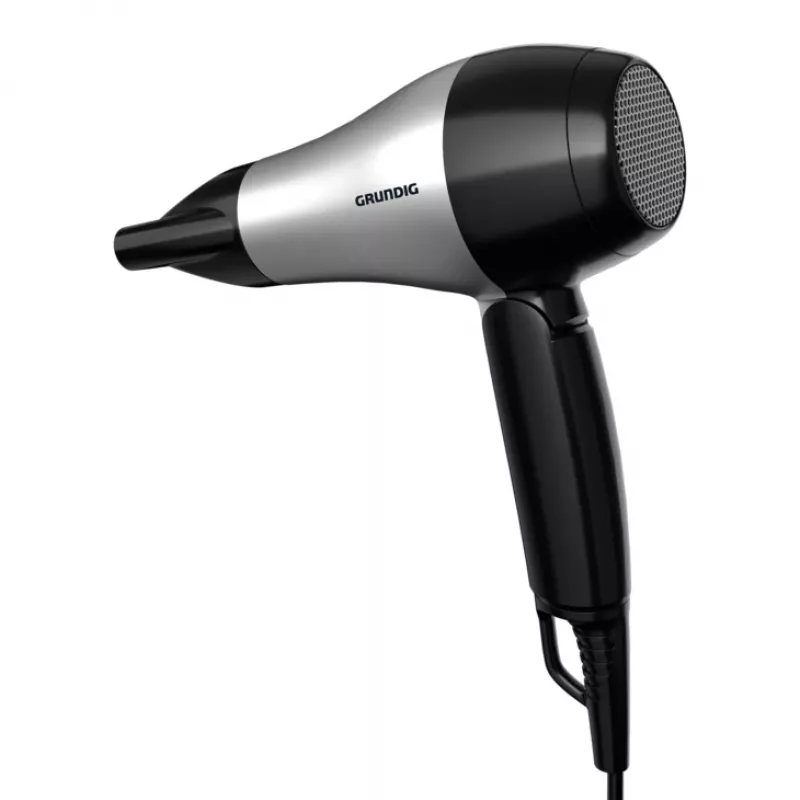 Secador de cabelo Grundig HD 2200 1200 W preto, prateado