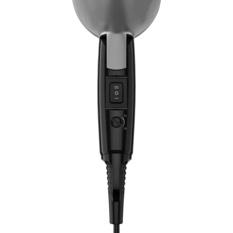 Secador de cabelo Grundig HD 2200 1200 W preto, prateado