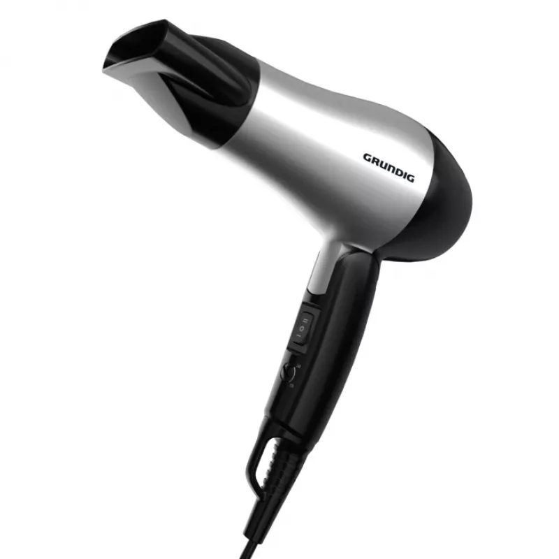 Secador de cabelo Grundig HD 2200 1200 W preto, prateado