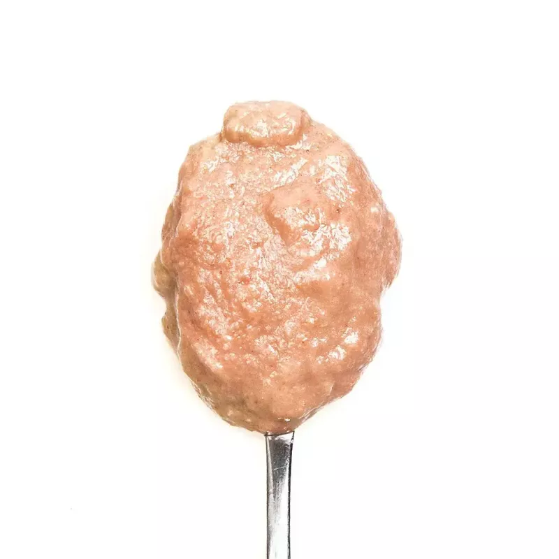 Comida húmida para gatos 3coty peru com ganso para gatinhos 80 g saco — alimento completo para jovens