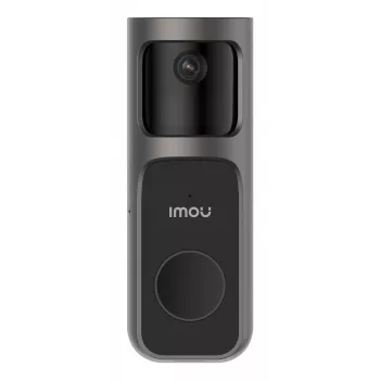 Campainha Imou Doorbell 2S Kit preto 3 MP sem fios montagem na parede