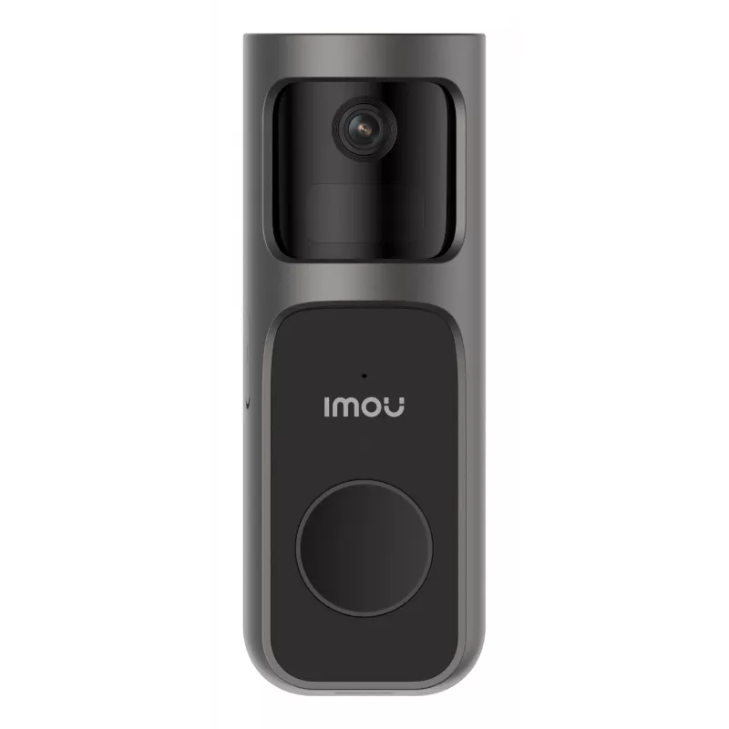 Campainha Imou Doorbell 2S Kit preto 3 MP sem fios montagem na parede