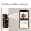 Campainha Imou Doorbell 2S Kit preto 3 MP sem fios montagem na parede