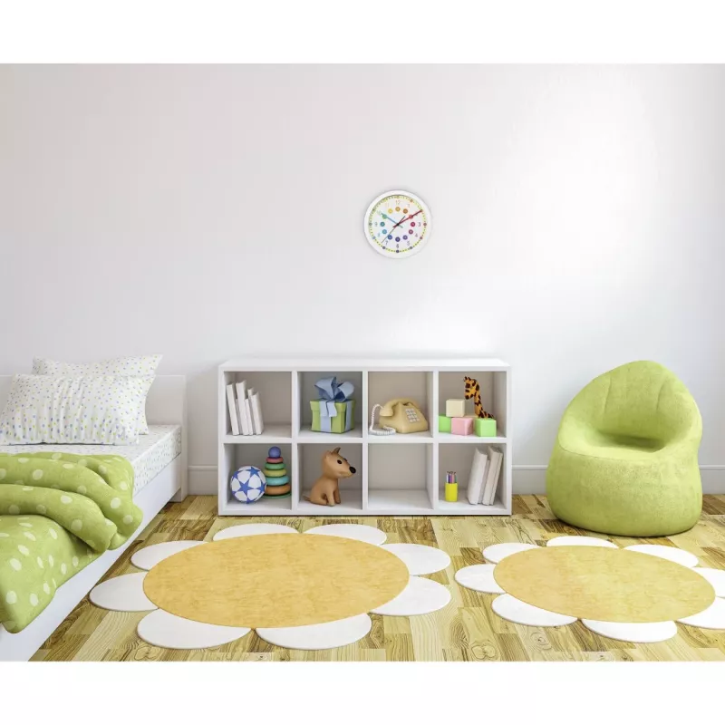 Relógio de quartzo Hama Easy Learning – redondo, multicolorido, branco