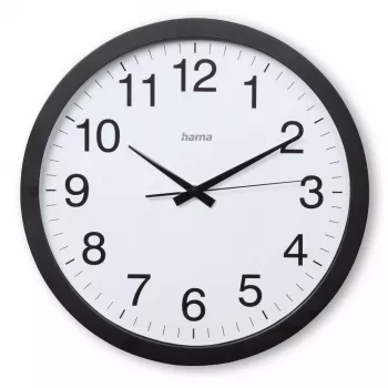 Relógio de quartzo Hama Aruba redondo preto, branco