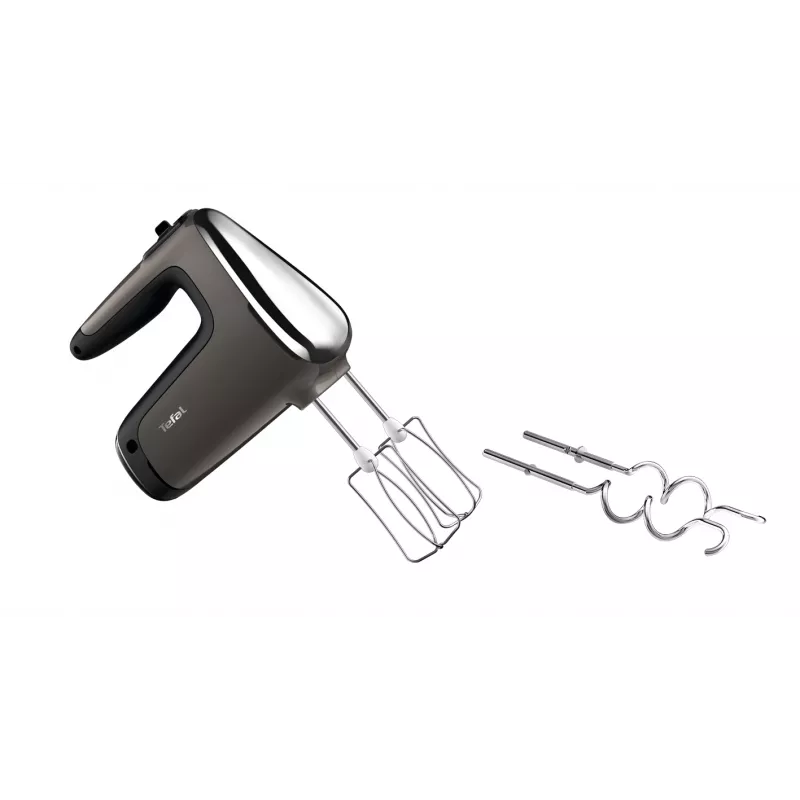 Batedeira manual Tefal Powermix Silence HT654E38 com taça de apoio 600 W cinzento/preto