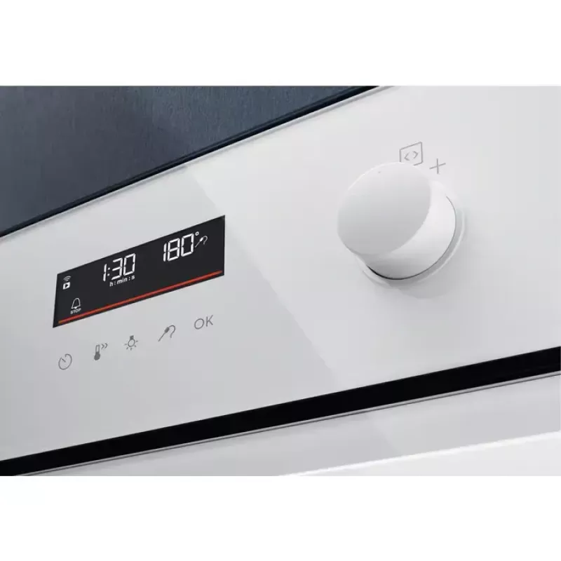 Forno de encastrar Electrolux EOD6F77WV, 72 L, elétrico, branco, classe de eficiência energética A+, limpeza catalítica, calhas telescópicas, Wi‑Fi