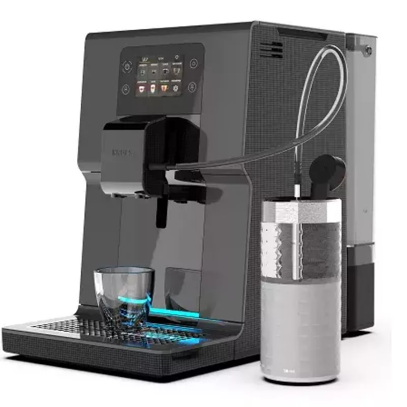 Máquina de café expresso KRUPS EA875U, depósito de água 3 L, recipiente de grãos 250 g, Thermoblock, 1450 W