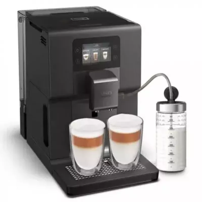 Máquina de café expresso KRUPS EA875U, depósito de água 3 L, recipiente de grãos 250 g, Thermoblock, 1450 W
