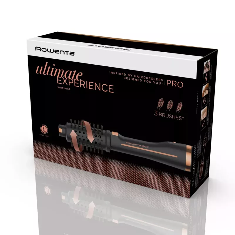 Escova de ar quente Rowenta Ultimate Experience CF9625 Warm, preto, bronze 750 W
