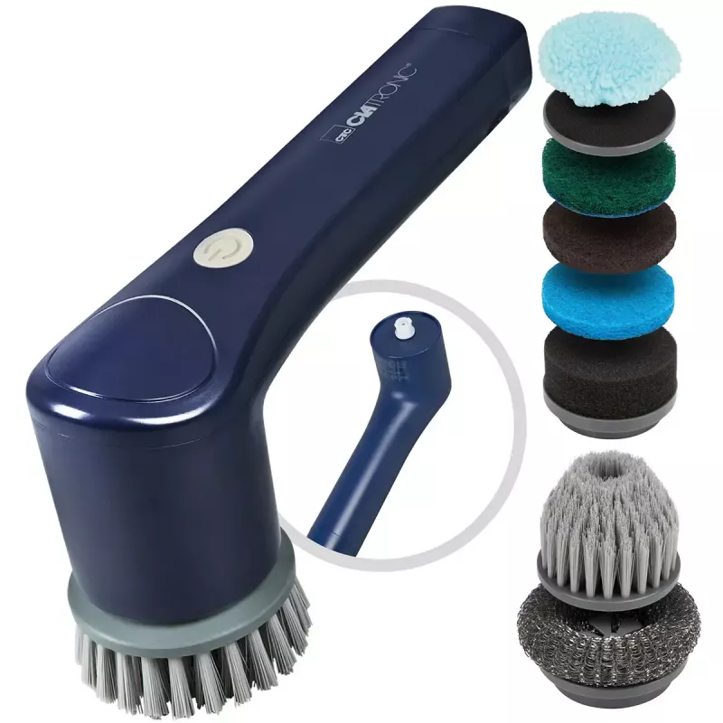 Escova de limpeza elétrica sem fios Clatronic ERB 3815 A com 8 acessórios