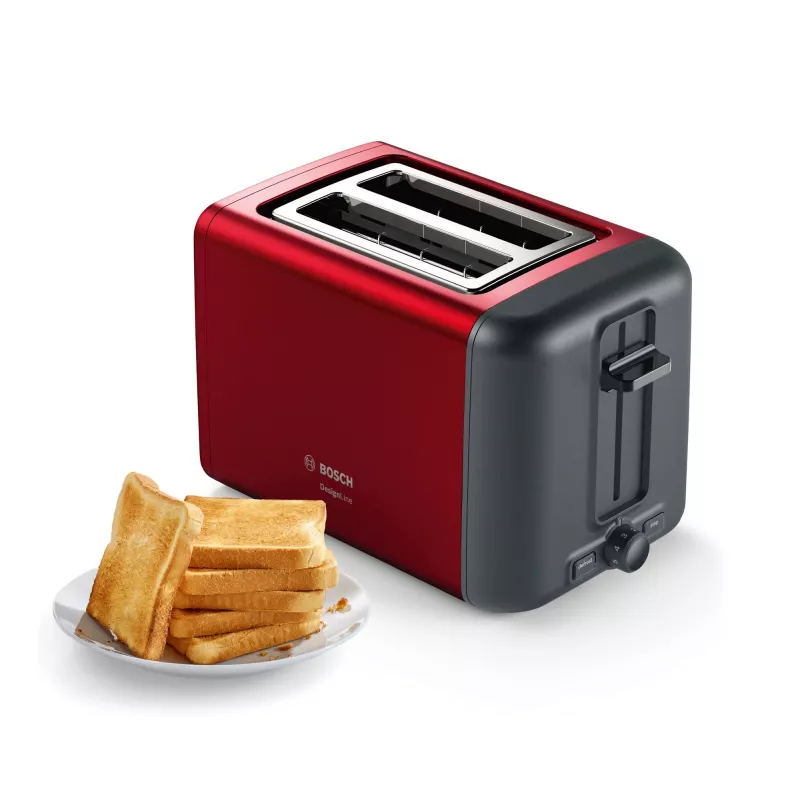 Torradeira Bosch TAT3P424 2 fatias 970 W preto, vermelho