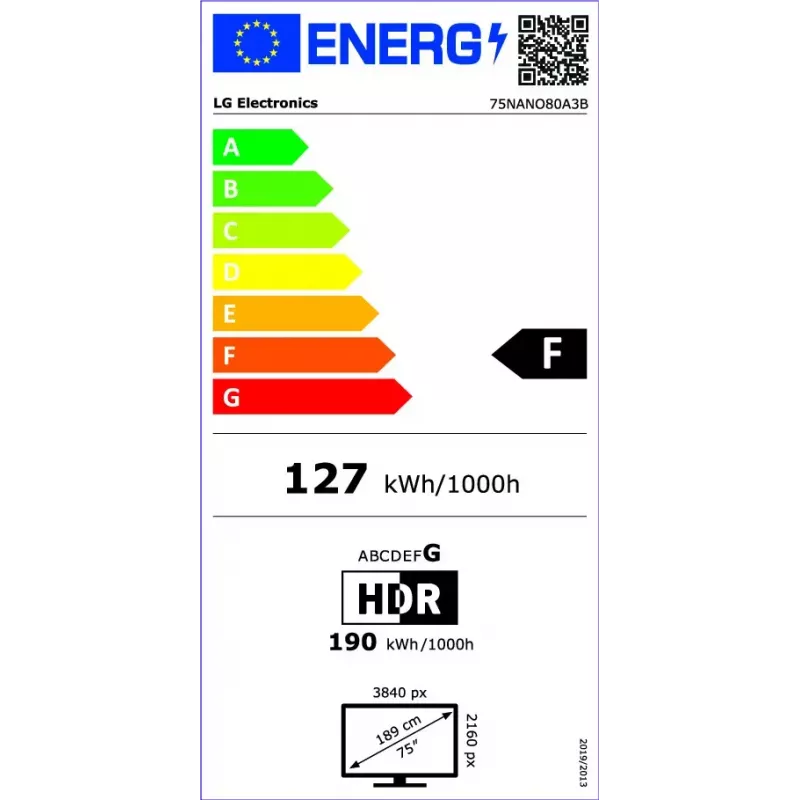TV LG NanoCell AI NANO80 75NANO80A3B 190,5 cm (75 polegadas) 4K Ultra HD Smart TV Wi‑Fi preto