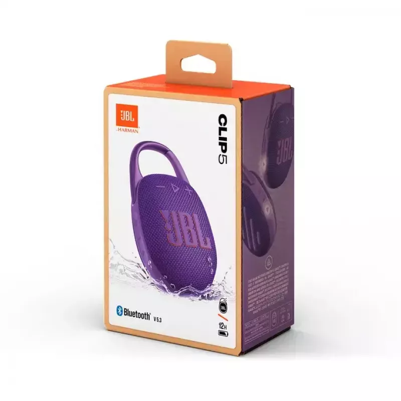 Altifalante portátil JBL Clip 5 violeta