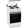 Gorenje GE5A21WH fogão independente, placa elétrica maciça, branco