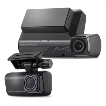 Dashcam MIO MiVue 956WD com GPS e Wi‑Fi, suporte para para-brisas para gravações frontais