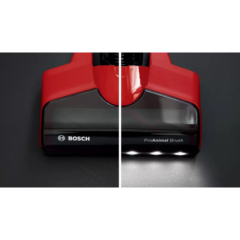Aspirador vertical Bosch BCS711PET/Escova elétrica Bateria Seco Sem saco 0,3 L Preto, Vermelho 3 Ah