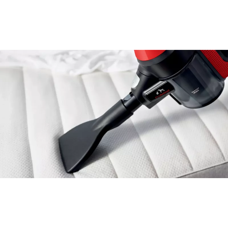 Aspirador vertical Bosch BCS711PET/Escova elétrica Bateria Seco Sem saco 0,3 L Preto, Vermelho 3 Ah