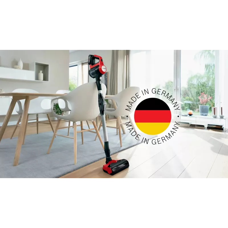 Aspirador vertical Bosch BCS711PET/Escova elétrica Bateria Seco Sem saco 0,3 L Preto, Vermelho 3 Ah