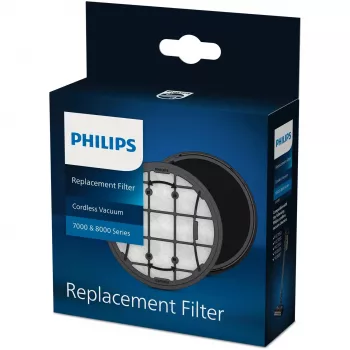 Filtro Philips XV1681 para aspirador vertical, preto/branco, 1 unid.