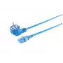 Microconnect MC-SCHUANGC13180B cabo de alimentação azul 1,8 m ficha de rede tipo E+F conector fêmea C13