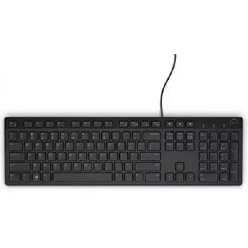 Teclado DELL KB216 universal USB QWERTY US International preto