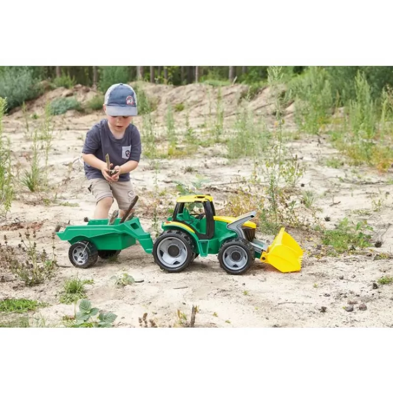 Trator Lena GIGA TRUCKS ZL-02123 com pá & atrelado