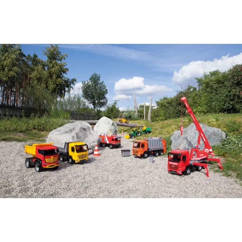 Trator Lena GIGA TRUCKS ZL-02123 com pá & atrelado