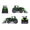 Trator de brincar mecânico Lena Deutz-Fahr Worxx com 74 cm de comprimento e atrelado removível