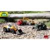 Trator de brincar mecânico Lena Deutz-Fahr Worxx com 74 cm de comprimento e atrelado removível