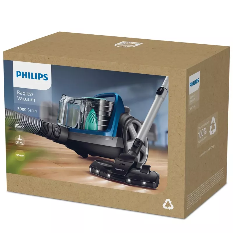 Aspirador Philips 5000 series FC9557/09 1,5 l Aspirador com saco Seco 900 W sem saco