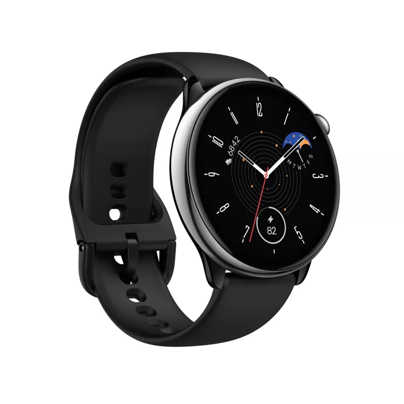 Amazfit GTR Mini 3,25 cm (1,28 polegadas) AMOLED 42 mm digital 416 x 416 píxeis ecrã tátil preto, prateado GPS (satélite)