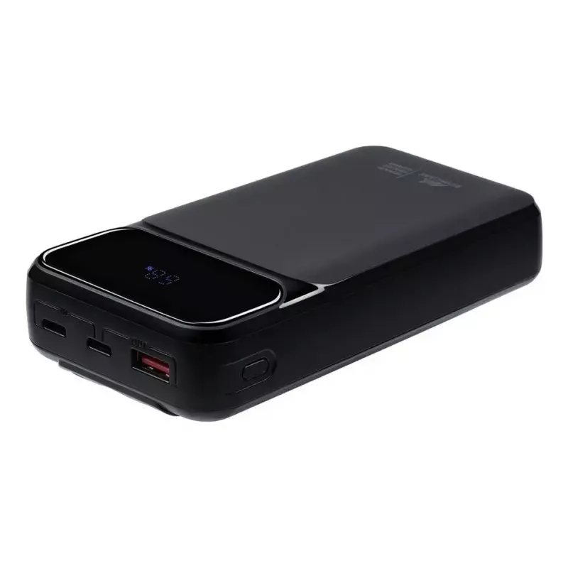 Powerbank portátil Rivacase VA2221 — 20000 mAh LiPo, PD 3.0 e QC 3.0, 3 conectores (1×A, 2×C), saída 22,5 W