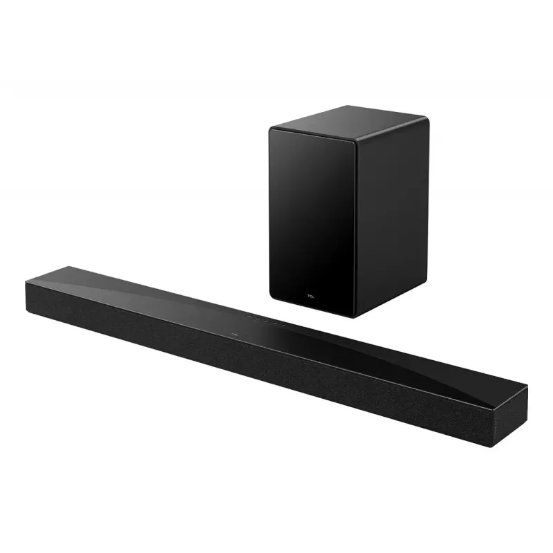 Barra de som TCL Q Q65H 5.1ch home cinema, 580 W RMS, subwoofer ativo sem fios 100 W, Dolby Atmos/DTS-X, preto