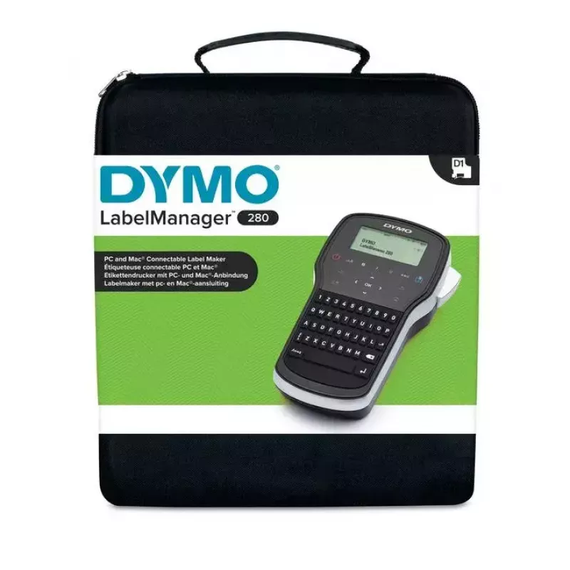 Etiquetadora Dymo LabelManager 280 QWERTY com LCD, USB, Li-Ion, fita D1 (máx. 12 mm)