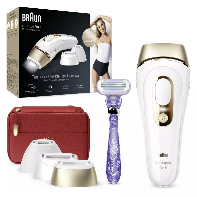 Braun Silk-expert Pro Silk·expert Pro 5 PL5267 luz pulsada intensa (IPL) Dourado, Branco