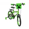 Bicicleta infantil HUFFY Minecraft 16 polegadas verde — quadro de aço de 16 polegadas, transmissão de velocidade única, travões de aro dianteiro/traseiro