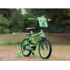 Bicicleta infantil HUFFY Minecraft 16 polegadas verde — quadro de aço de 16 polegadas, transmissão de velocidade única, travões de aro dianteiro/traseiro