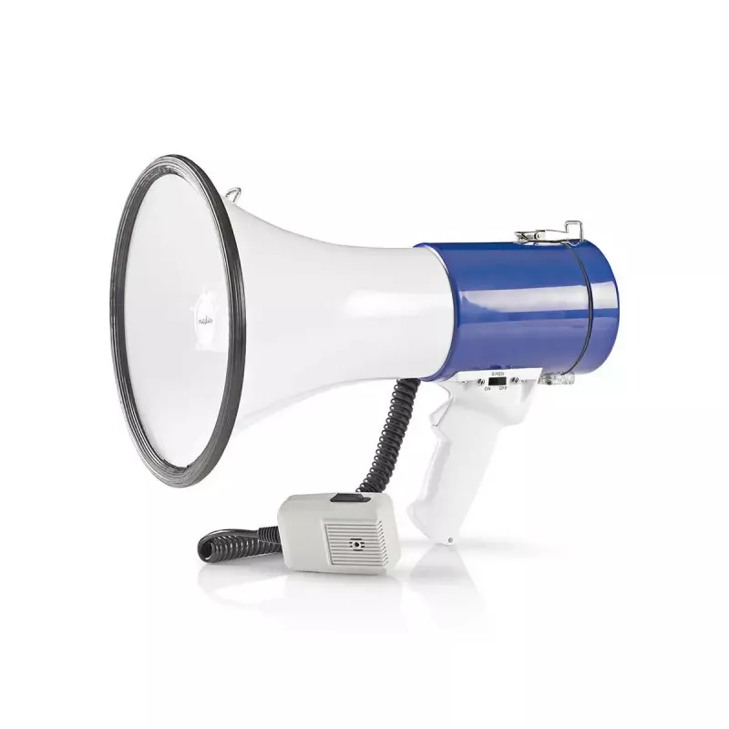 Megafone Nedis MEPH200WT Branco Azul 20 W 300 m de alcance