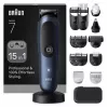 Máquina de barbear BRAUN All-in-One AIO7580 – sem fios recarregável, barbear a seco e molhado, 120 min. de autonomia, 21 definições de comprimento, corpo inteiro