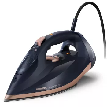 Ferro de engomar a seco e a vapor Philips DST7510/80 — 3200 W, base SteamGlide Elite, depósito 0,3 l, cabo 2 m, 1,669 kg, preto