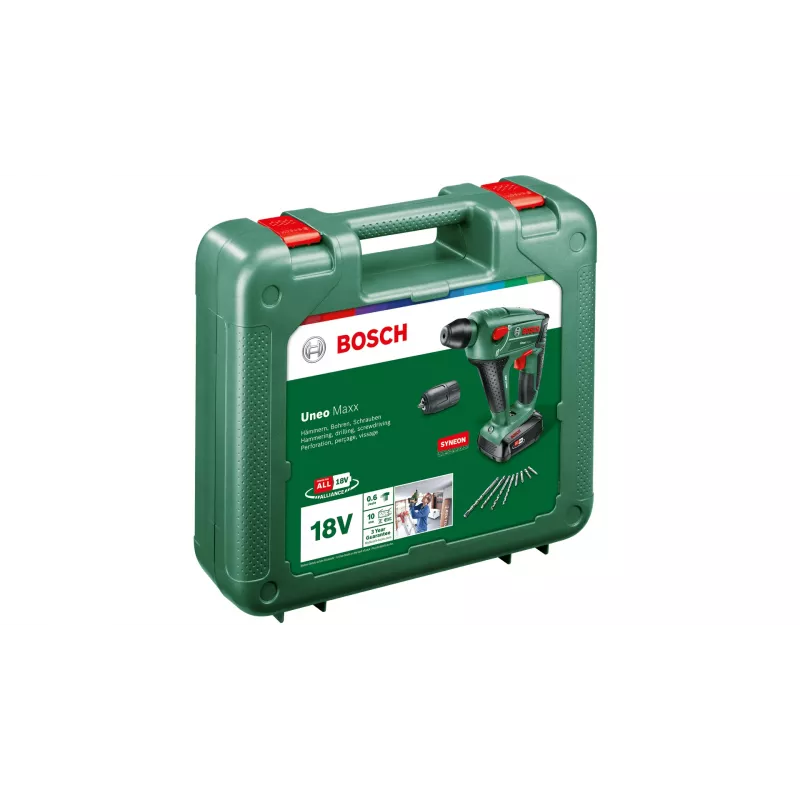 Martelo perfurador a bateria Bosch UneoMaxx SDS-Quick, 18 V, 2,5 Ah (060395230F)