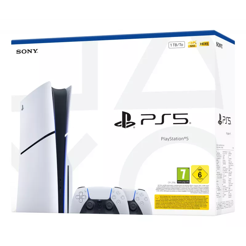 Consola de jogos Sony 1000050116 1 TB Wi-Fi preto, branco