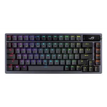 Teclado mecânico sem fios ASUS ROG Azoth preto — modelo 90MP0316-BKUA01, retroiluminação RGB