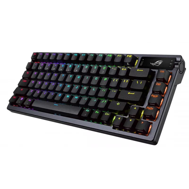 Teclado mecânico sem fios ASUS ROG Azoth preto — modelo 90MP0316-BKUA01, retroiluminação RGB