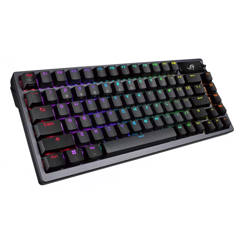 Teclado mecânico sem fios ASUS ROG Azoth preto — modelo 90MP0316-BKUA01, retroiluminação RGB