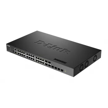 Switch gerido empilhável L3 D-Link DXS-3410-32XY/E, 24x 10GBASE-T + 4x SFP+ + 4x SFP28