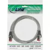 Cabo de rede InLine Cat6 S/FTP PiMF 250MHz RJ-45–RJ-45 PVC transparente 1,5m