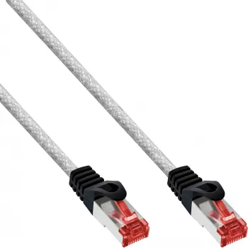 Cabo de rede InLine S/FTP PiMF Cat.6 250MHz PVC cobre transparente 30m